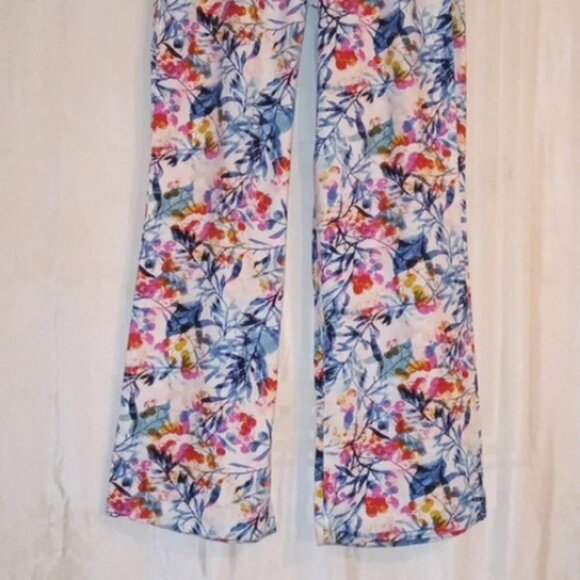 SOUNDSTYLE (LA & NY) Linen Blend Floral Pants - M - Picture 3 of 8